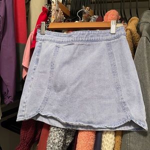 Pacsun Jean scalloped skirt